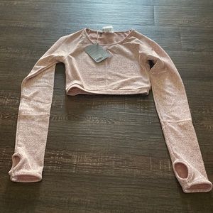 Gym shark long sleeve crop top BNWT